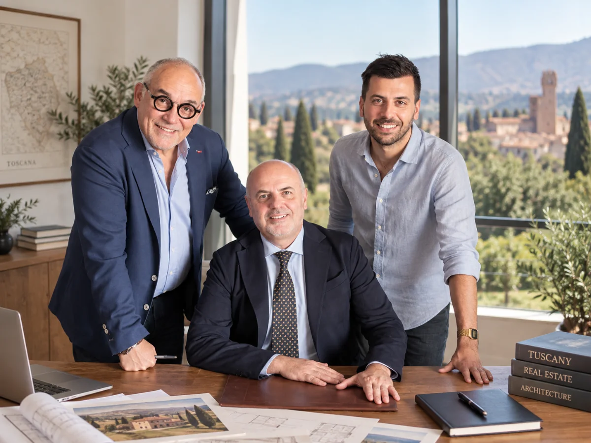 Daniel Loris Bottaini, Giovanni Rossetti e Roberto Barsanti.